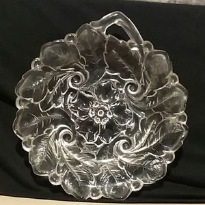 Handle Stemmed Candy Dish